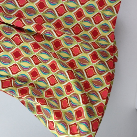 Nine West High Style Colorful Fall Party Cami Dress NWT  SZ 16 - Picture 6 of 16